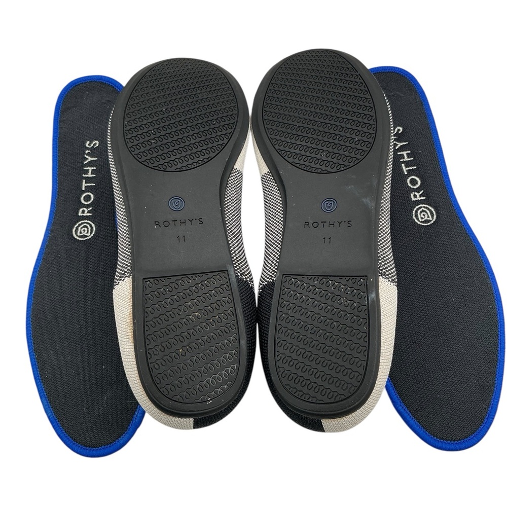 Rothy's Black and White Women's Flats - Picture 7 of 8